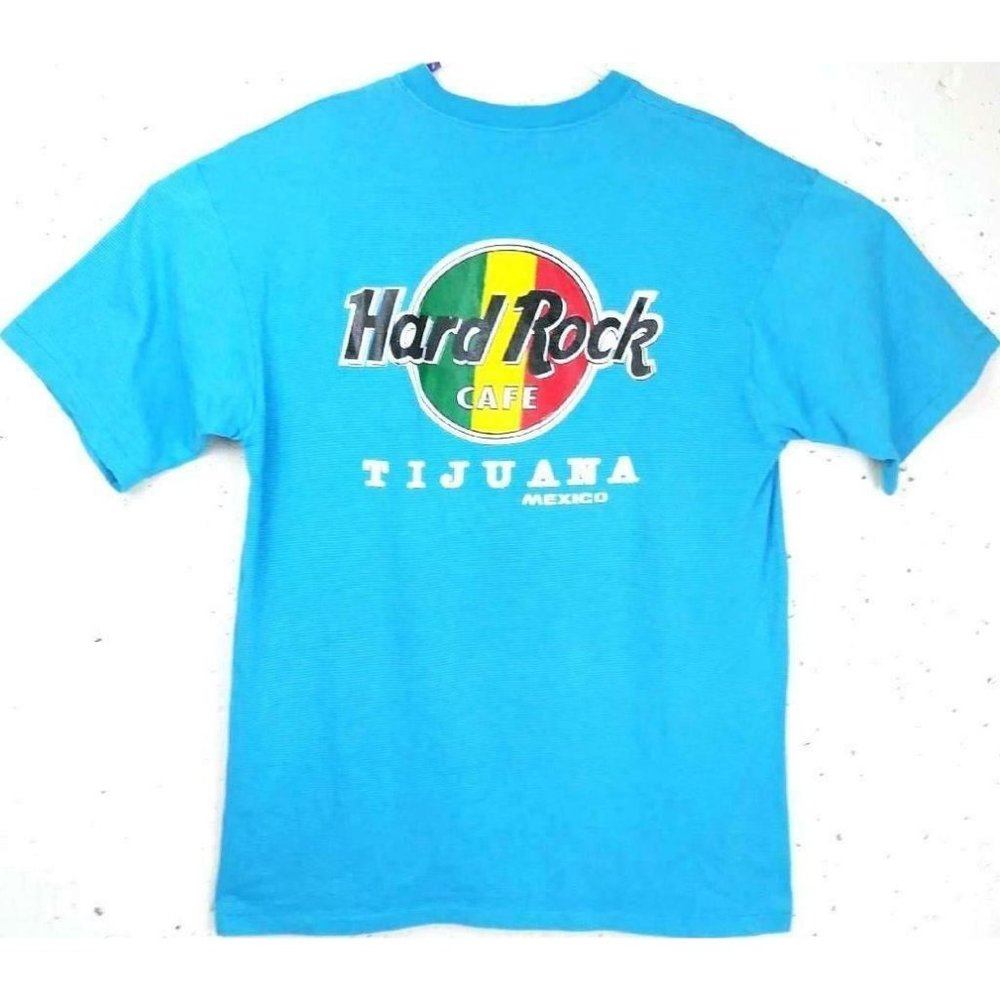 Hard Rock Cafe Vintage Tijuana Mexico t-shirt XL USA Belton vibrant colors EUC